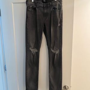 Men’s Black Paige Ripped Jeans